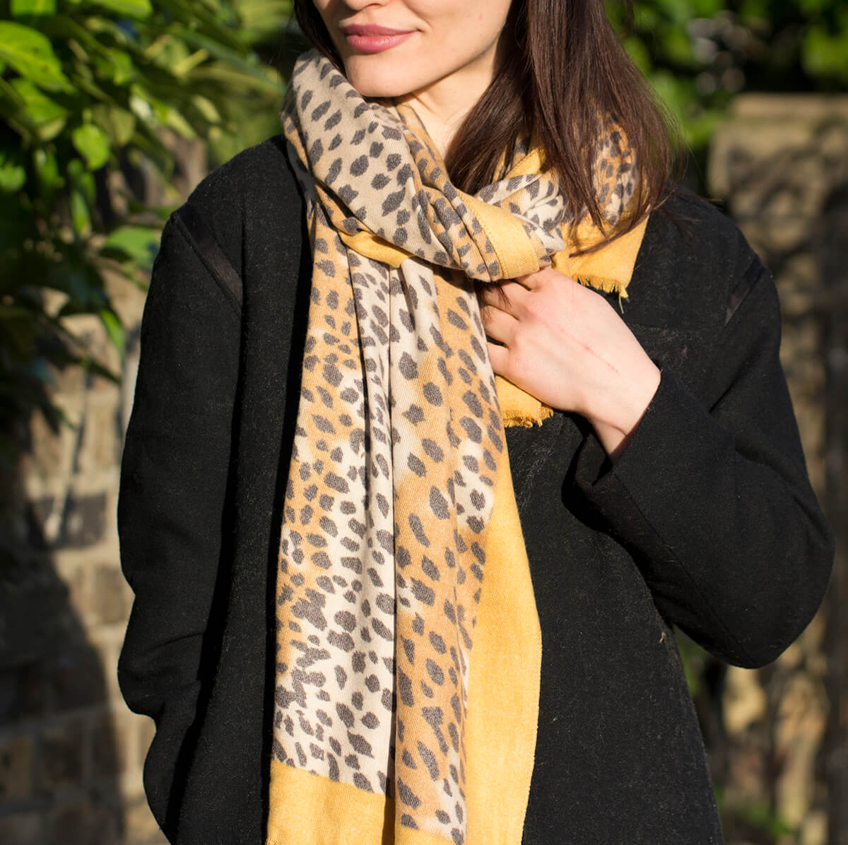 Personalised Cheetah Spot Scarf