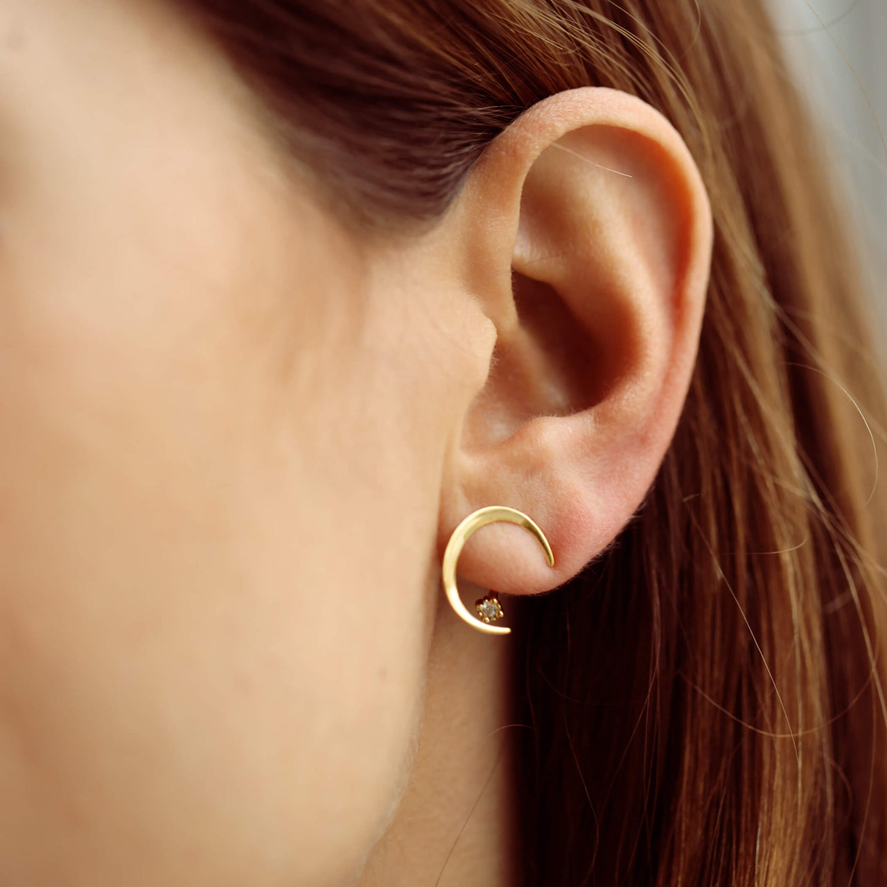 Sterling Silver 18ct Gold Delicate Ear Jacket