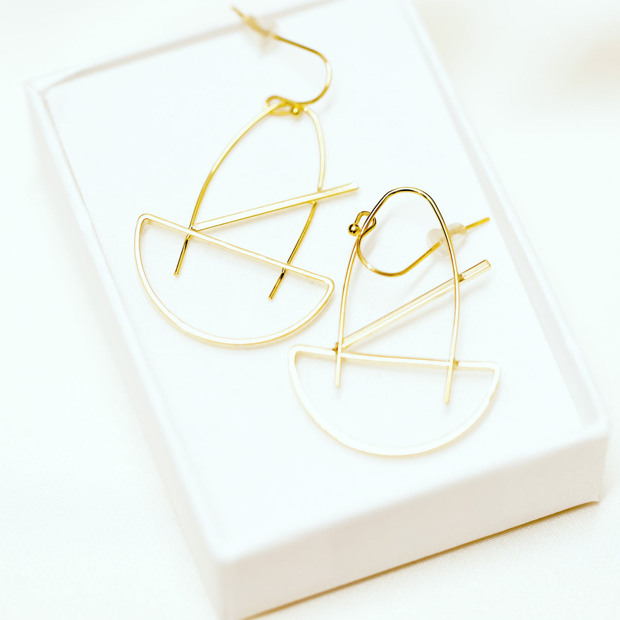 Open Geometry Wireframe Earrings