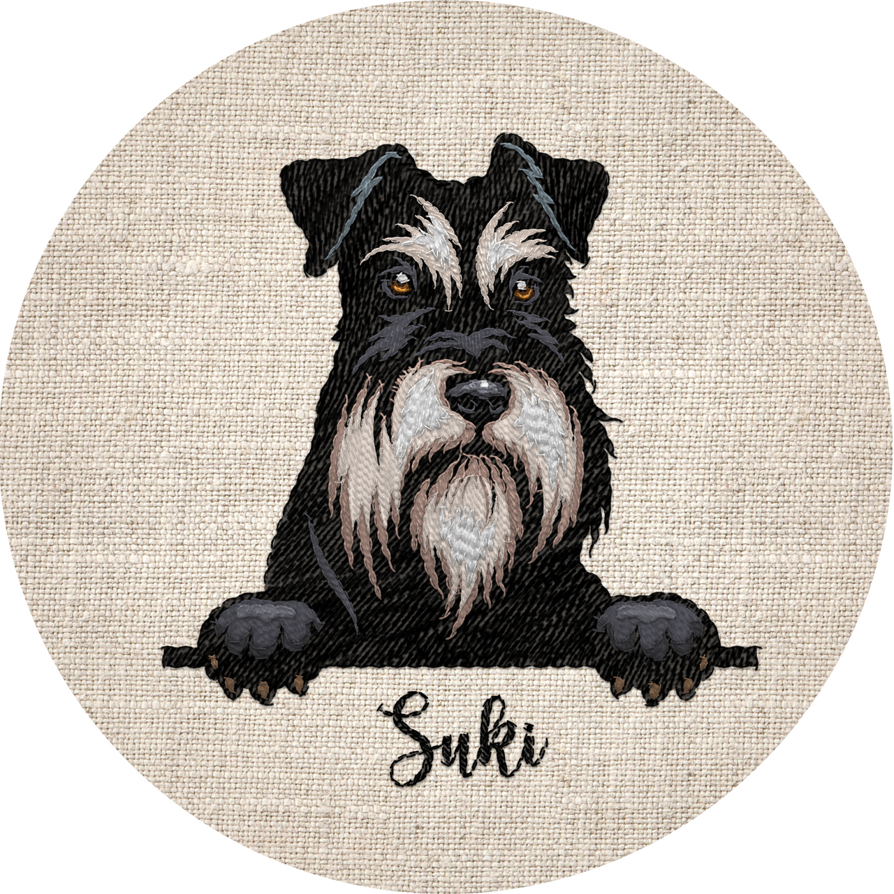 Personalised 'Dog Portrait' Embroidery Kit