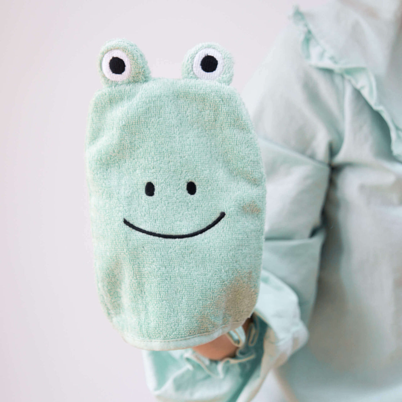 Baby Frog Cotton Bath Mitt