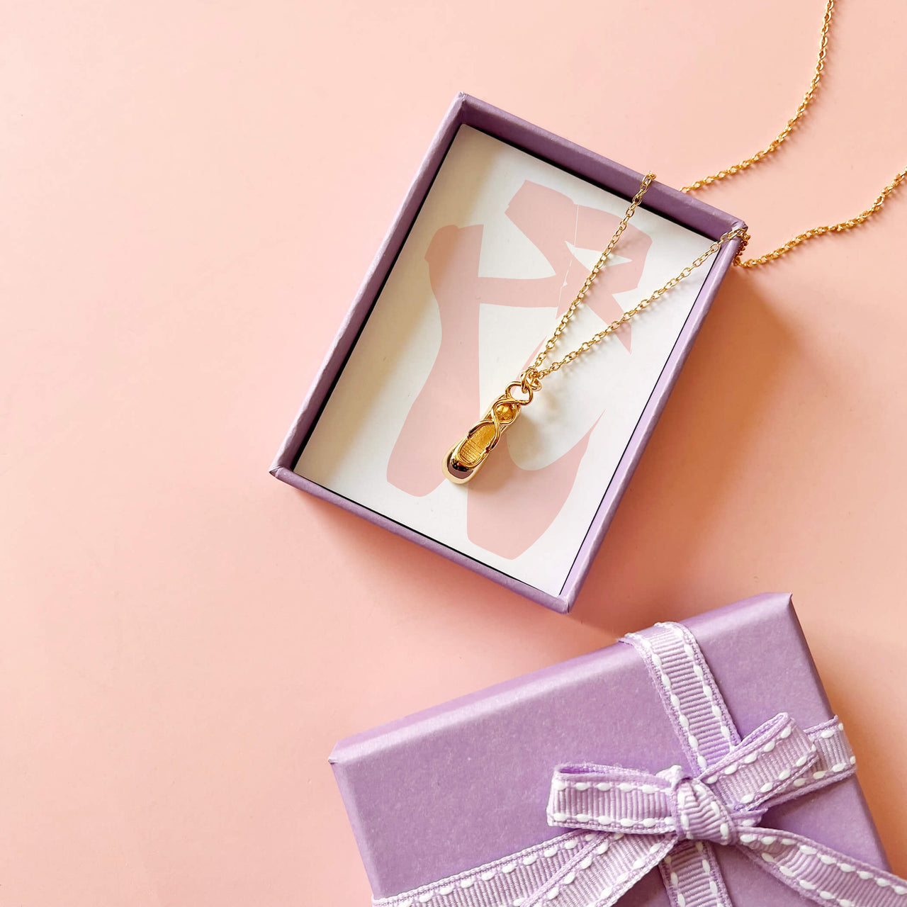 Little Ballerina Charm Pendant Necklace