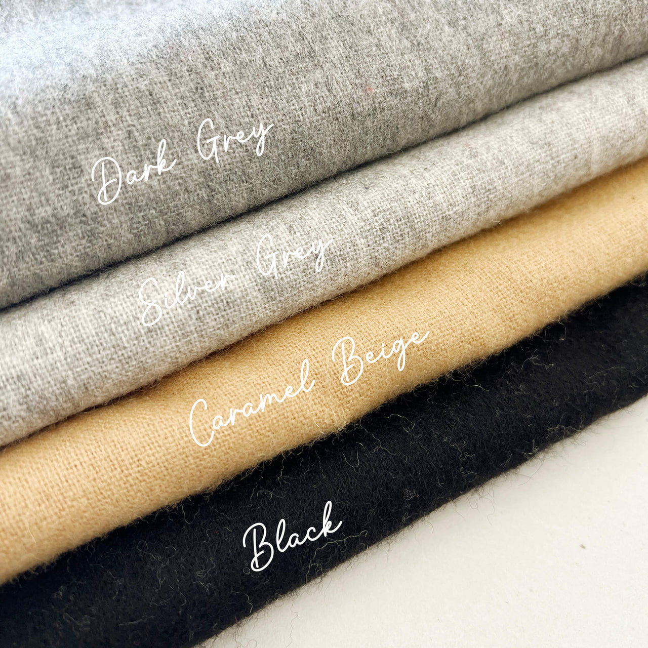 Personalised Cashmere Wool Blend Grey Scarf