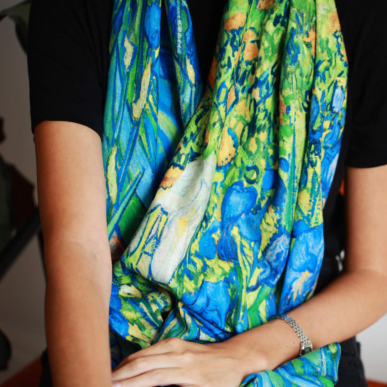 Van Gogh's Iris Flower Print Scarf