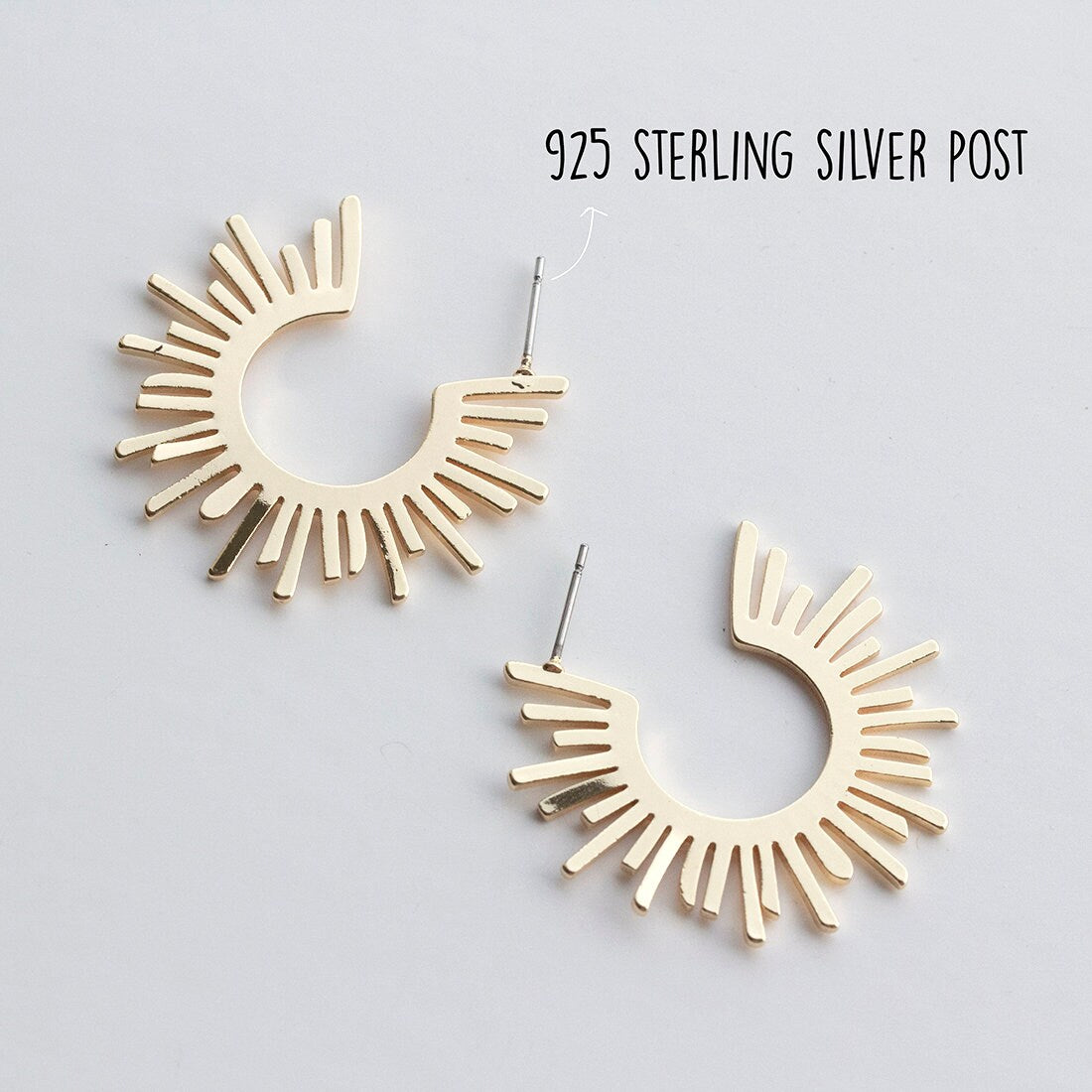 Art Deco Sunburst Earrings