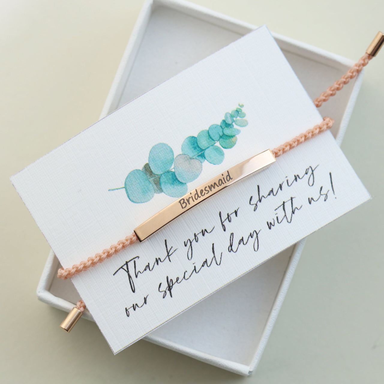 Engraved 'Will You Be My Bridesmaid?' Bracelet