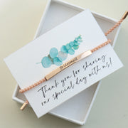 Engraved 'Will You Be My Bridesmaid?' Bracelet