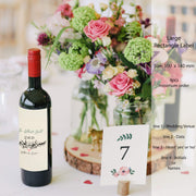 Pairs Well With Bridesmaid Duties Wine Bottle Label | Bridesmaid Proposal Gift | Drink Label All Sizes |