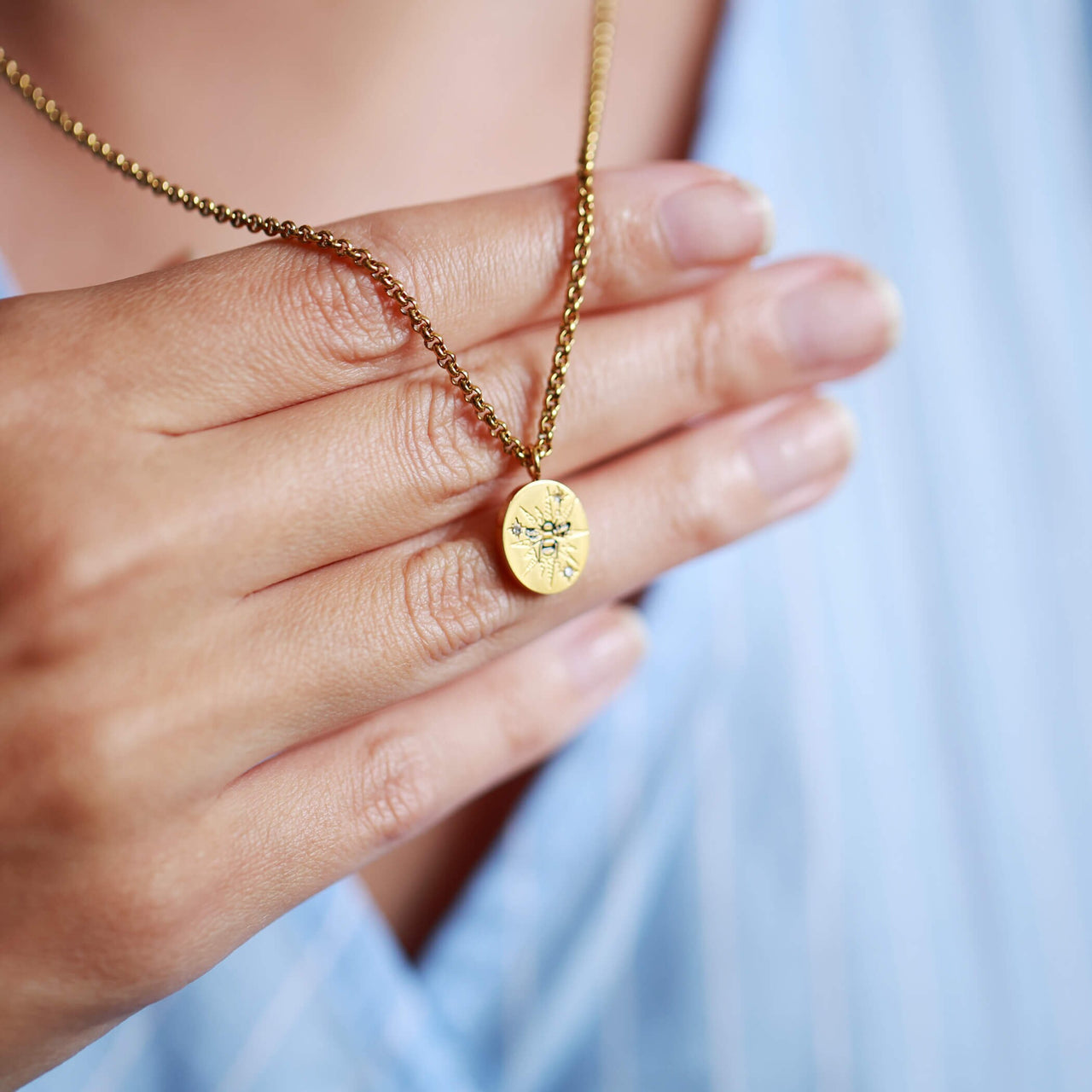 Hand Enamelled Bee Necklace | Bee Happy Birthday Jewellery Gift | Gift For Friend |