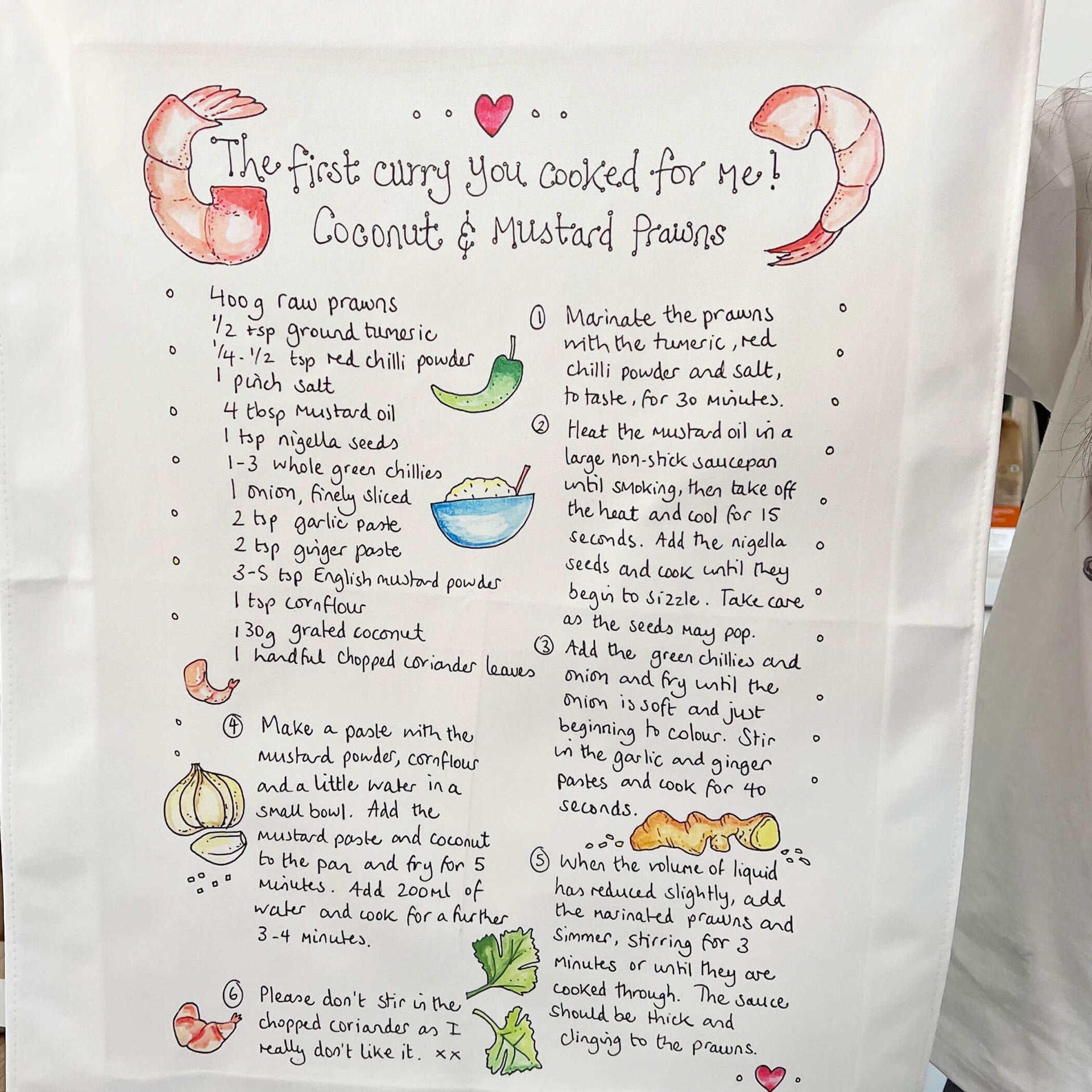 Personalised Own Recipe With Photo Tea Towel | Heirloom Memorial Gift | Family Theme Birthday Present | Custom Bespoke Design