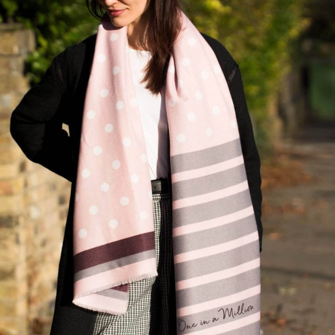 Personalised Spot & Stripe Scarf