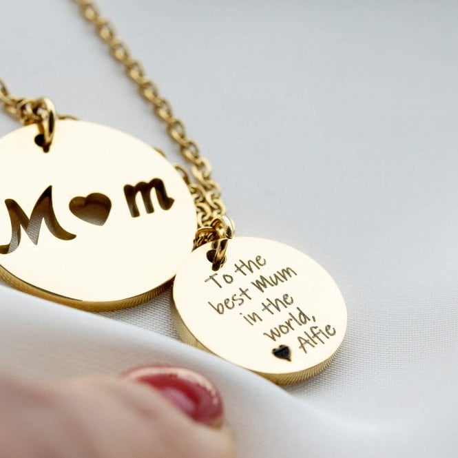 Mum engraved sale necklace