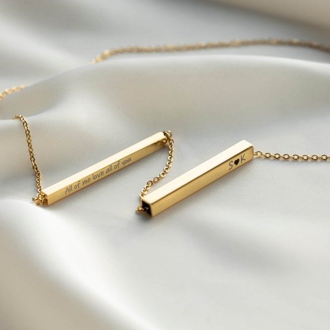 Sliding on sale bar necklace